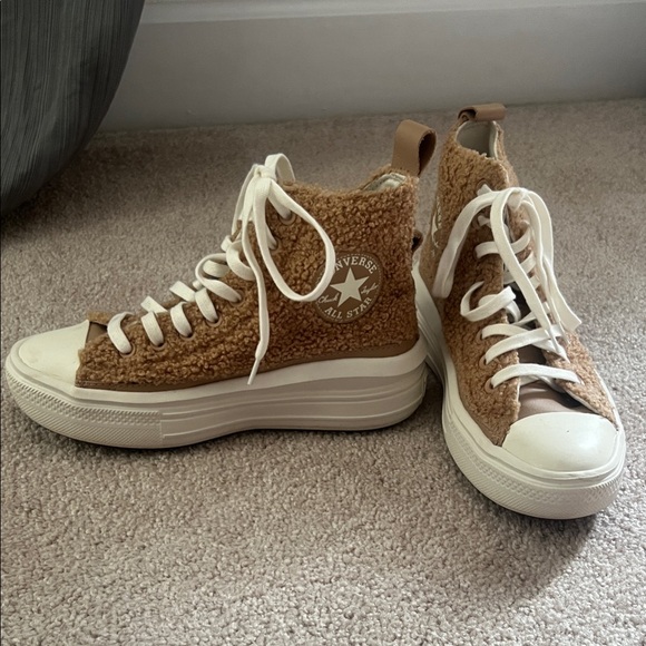 Converse Shoes - Converse Women's Brown Fleece High-Top Sneakers